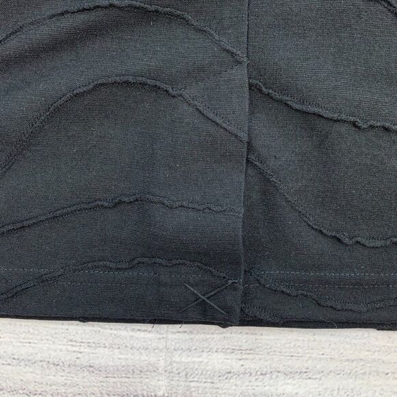 Dressbarn Skirt sz 1X Plus Straight Pull on Length 23" Black Textured New NWT - Picture 5 of 8